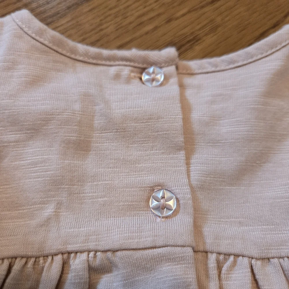 Savannah Pastel Pink Top Lace Trim Floral Pants Matching Baby Set Headband 3-6M